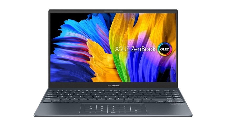 A close-up photo of Asus Zenbook 13 from Amazon's official website
